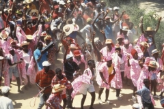 Singing, dancing down the road