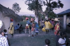 The Rara walks to ritually salute the lakou (compound).